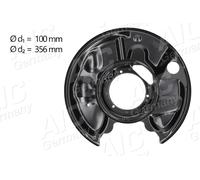 AIC 55684 Splash Panel, brake disc for MERCEDES-BENZ