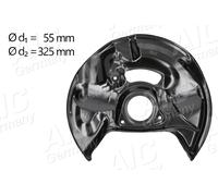 Brake disc cover Front Axle Left Zinc-coated 56585 AIC for MERCEDES-BENZ C-CLASS