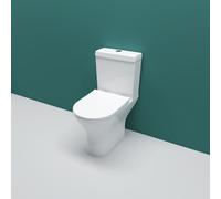 AICA Bathroom Close Coupled Toilet Slim Soft Close Seat Pan Short Projection WC
