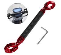 AICARS Motorcycle Handlebars Aluminum Alloy Motorcycle Cross Bar 22mm Adjustable Strength Levers Balance Handlebar Crossbar- Red