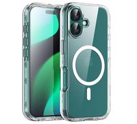 AICase for iPhone 16 Plus Case Clear[Compatible with MagSafe] Heavy Duty Drop Protection Full Body Rugged Shockproof/Dust Proof 3-Layer Military Protective Tough Durable Cover for iPhone 16 Plus 6.7"