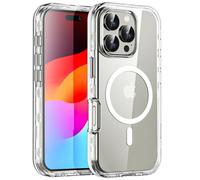 AICase for iPhone 16 Pro Max Case Clear[Compatible with MagSafe] Heavy Duty Drop Protection Full Body Rugged Shockproof/Dust Proof 3-Layer Military Protective Tough Durable Cover 6.9"