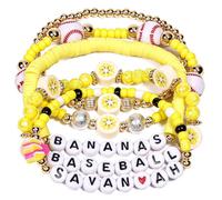 AICase for Savannah Merch Bananas Youth Gifts Inspired Bracelets 5 Pcs