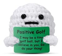 AICase Golf Gifts Accessories Funny Positive Golf Ball Crochet Gag Gift Ideas, Emotional Support Nuggets for Men Women Golfers Tournament Dad Mom Fathers Day Christmas Easter Birthday Stuff