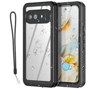 AICase Waterproof Case for Google Pixel 9A, Snowproof, Dustproof and Shockproof, IP68 Certified Full Body Protection Fully Sealed Underwater Cover Black