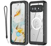 AICase Waterproof Case for Google Pixel 9A with MagSafe Support Snowproof,Dustproof/Shockproof,IP68 Certified 360 Full Body Protection Fully Sealed Underwater Cover Black