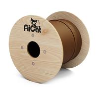 AiCat Cat6 Outdoor Ethernet Cable Direct Burial Unshielded Riser CMX Rated 500ft, UV Resistant 23AWG Solid Bare Copper, 550MHz,PoE++,UL Listed, Twisted Pair UTP, Waterproof, Bulk Ethernet Cable-Brown