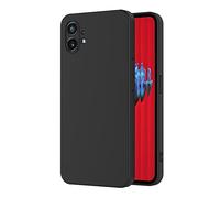 AICEK Compatible with Nothing Phone 1 5G Case, Black Silicone Cover for Nothing Phone 1 5G Black Case