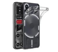 AICEK Compatible with Nothing Phone 2 Case, Transparent Silicone Cover Bumper Clear Case
