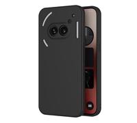 AICEK Compatible with Nothing Phone 2A 5G Case, Black Silicone Cover Black Case