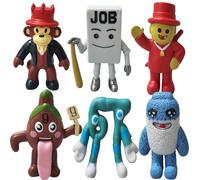 Aicerous 6 Pcs Steal A Brainrot Figure, Italian Brainrot Action Figure Set, Suitable for Desk Decorations and Gift for Gamers and Fans