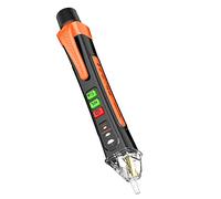 Aicevoos A1 Voltage Tester/Non-Contact Voltage Tester with Range AC 12V-1000V/48V-1000V, Live/Null Wire Tester, Electrical Tester with Flashlight, Buzzer Alarm, Wire Breakpoint Finder (Orange)