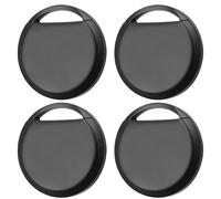 Aicharynic Air Tag Key Finder, Pack of 4 Air Tracker Tag iOS Locator Set Mini Tracker Compatible with Apple Where Is It, Key Finder Travel Luggage for Keys & Suitcases (Black)