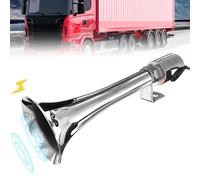 Aicharynic Turkish Pipe Horn, 12 V/24 V Compressed Air Horn, Truck Horn, Air Horn Kit, Caravan, Pressure Whistle Horn for Cars, Trucks, Boats, Motorcycles