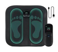 aichilra EMS Foot Massager, Collapsible Electronic Muscle Stimulatior Massage Mat with 10 Modes & 30 Intensities, Portable Rechargeable Feet Massage Machine for Pain Relief and Relax Muscle