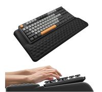 aichilra Ergonomic Computer Keyboard Stand with Wrist Rest,2-in-1 Keyboard Riser and Soft Memory Foam Support Pad for Typing, Wrist Pain Relief, Non-Slip Tray for Office, Home or Gaming Setup,Black