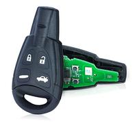 Aichiyu Remote Key Fob Replacement for Saab 9-3 9-5 2003 2004 2005 2006 2007 2008 2009 2010 2011 Keyless Entry Remote Control Car Key Fob 4 Buttons 433MHZ ID46 Chip FCC ID: LTQSAAM433TX