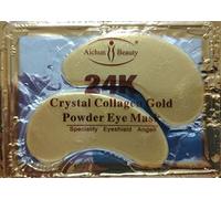 AICHUN BEAUTY 10/20/30/40/100 Pairs Crystal 24K Gold Powder Gel Collagen Eye Mask Sheet Patch Anti Ageing Remove Bags Dark Circles & Puffiness Skincare Anti Wrinkle Moisturising (30)
