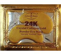 AICHUN BEAUTY 10/20/30/40/100 Pairs Crystal 24K Gold Powder Gel Collagen Eye Mask Sheet Patch Anti Ageing Remove Bags Dark Circles & Puffiness Skincare Anti Wrinkle Moisturising (20)