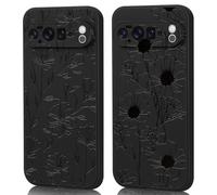 AICISINGN 2 Pack Phone Case for Google Pixel 10 Pro,High-End Raised Relief Embossed Design, Military-Grade Dual Protection Fit Shockproof Flexible TPU Case for Google Pixel 10 Pro-Flowers