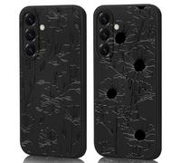 AICISINGN 2 Pack Phone Case for Samsung Galaxy A36,High-End Raised Relief Embossed Design, Military-Grade Dual Protection Fit Shockproof Flexible TPU Case for Samsung Galaxy A36 -Flowers