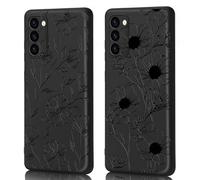 AICISINGN 2 Pack Phone Case for Samsung Galaxy S20 FE,High-End Raised Relief Embossed Design, Military-Grade Dual Protection Fit Shockproof Flexible TPU Case for Samsung Galaxy S20 FE-Flowers