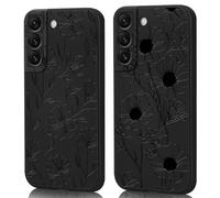 AICISINGN 2 Pack Phone Case for Samsung Galaxy S21,High-End Raised Relief Embossed Design, Military-Grade Dual Protection Fit Shockproof Flexible TPU Case for Samsung Galaxy S21-Flowers
