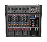 Aiciyimo CT80 Professional Audio Mixer 8-Channel Bluetooth USB Effect 48V Conference Stage Sound Mixer Console