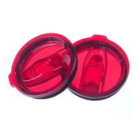 AICMEI 2 Replacement Lids for Stainless Steel Travel Cup, Leak and Spill resistant Lid for 30 oz or Others of Insulated Mugs With an Inside Diameter of 3.7-3.74 Inches(Red)