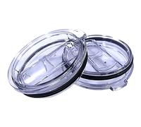 AICMEI 2 Replacement Lids for Stainless Steel Tumbler Travel Cup - Fits OF Inner diameter 3.7 to 3.74 INCH and others Cup (30OZ (2 Transparent))