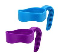 AICMEI 30 oz Cup Handle, Non-Slip Travel Mug Grip Cup Holder, Comfortable Replacement Handle for Stainless Steel Mugs and More Tumbler(30OZ（Blue, Purple）)