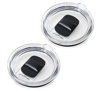 AICMEI Replacement lids for 2 spill-proof stainless steel travel mugs,Open/Close, Straw Friendly, Suitable for cups with mouth size of 3.7-3.74 inches(30 OZ)