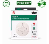 Aico EI3018 Carbon Monoxide Alarm - Mains with Rechargeable Battery Backup