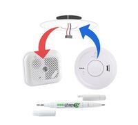 Aico Replacement For Ei151 Mains Powered Smoke Alarm With Masking Plate And Easichange Pen