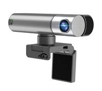 aicoco Webcam, 2K Web cam with Intelligent Sensor, AI Auto Tracking, Gesture Control, 2X Zoom, Noise-Canceling Microphones, No App, Computer Camera for YouTube Gaming Conference Teaching Streaming