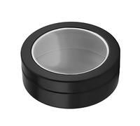 Aicosineg 3.4oz Metal Round Tins Aluminum Tin Cans Jar Refillable Containers 100ml Tin Cans Tin Bottles Containers with Screw Lid for Salve Spices Lip Balm Tea Candies Black 3.14×1.1inch