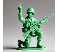 Aicoyiu Funny Green Army Men Action Figures, Funny Blue Navy Man, Gag Army Men Action Figures Statue, Novelty Mini Soldier Statue for Desktop Decorations Military Themed Party (B)