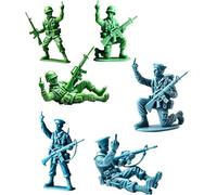 Aicoyiu Funny Green Army Men Action Figures, Funny Blue Navy Man, Gag Army Men Action Figures Statue, Novelty Mini Soldier Statue for Desktop Decorations Military Themed Party (I)