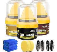 Aicoyiu Leather Nursing Cream, Leather Repair Cream Liquid Shoe Polish, Natural Leather Repair Cream for Boots, Intensive Leather Care and Nourishing (3pcs)