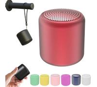 Aicoyiu Portable Bluetooth Speaker, Travel White Noise Sound Machine, Waterproof Wireless Speakers with Bluetooth, Pocket Mini Sound Machine for Office Home Travel (Red, 5cm)