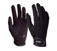 AICTIMO Horse Riding Gloves for Equestrian Ridng Professional Breathable&Soft (Black, L/XL)
