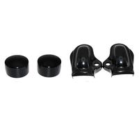 AICVV Motorcycle Front Axle Nut Covers Rear Wheel Shaft Cap Side Protector Guard Black Compatible With V Rod Night