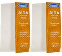 Aida 16 Count White 39x45cm (Pack of 2)