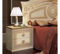 Aida Bedside Cabinet - 2 Drawer - Ivory