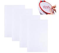 Aida Cloth, Cross Stitch Fabric, Embroidery Fabric, Cross Stitch Accessories, Suitable for Professional Embroiderers and Craft Enthusiasts, Enjoy The Fun of Handmade DIY, 4 Pcs, 14CT, 30 x 45cm