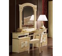 Aida Dressing Table - Double Pedestal - Ivory