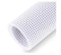 Aida fabric Cotton Embroidery Aida Cloth Fabric Canvas Cross Stitch Aida Cloth Fabric Canvas Aida Cloth 14CT/11CT/9CT (Color : White, Size : 11CT)