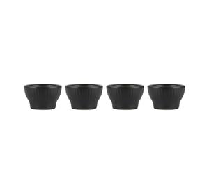 Aida - Groovy Egg Cups 4-pack, Black - Black