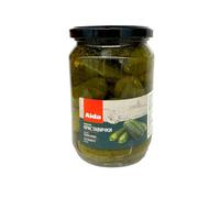 Aida Jar Pickled Cornichons (6-9cm) 680G (720Ml) Pickled Gherkin in Jar Canned Pickled Cucumber Ready to Serve Product of Bulgaria Pack of 1