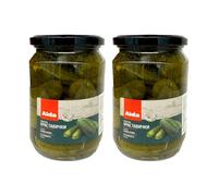 Aida Jar Pickled Cornichons (6-9cm) 680G (720Ml) Pickled Gherkin in Jar Canned Pickled Cucumber Ready to Serve Product of Bulgaria Pack of 2